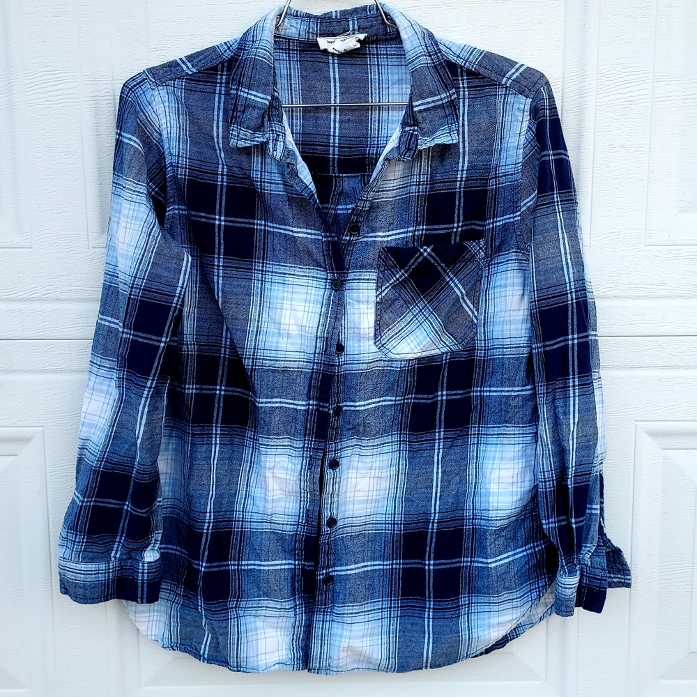 beachlunchlounge Blue Striped Cotton Shirt